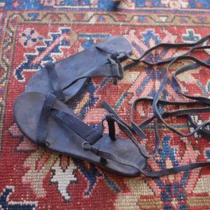 Free People Suede Lace Up Gladiator Sandal